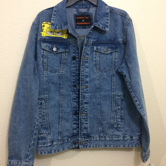 Members Only x Nickelodeon Spongebob Denim Jacket - Picture 3 of 14